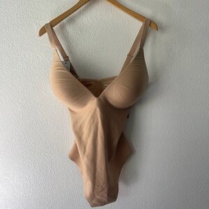 SKIMS Body Super Clay Tan Push Up Thong Shaping Bodysuit - Size XL BD-THG-5618W